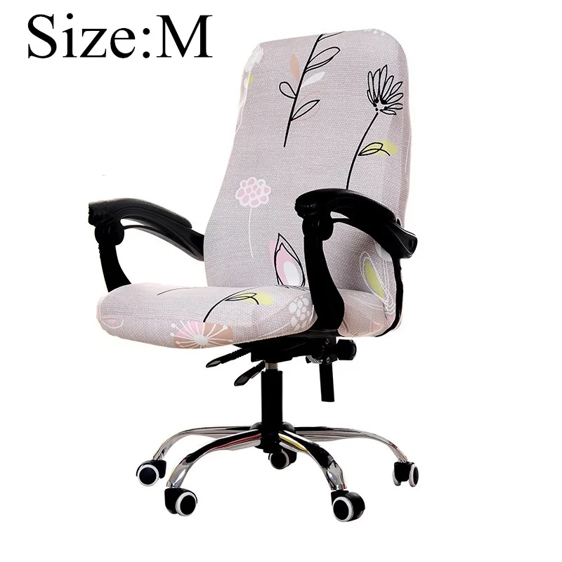 xiuxian Size M 3 размера современный офисный чехол на компьютерное кресло с принтом спандекс чехлы для сидений для компьютерных игр съемные стрейч чехлы для сидений - Цвет: xiuxian Size M