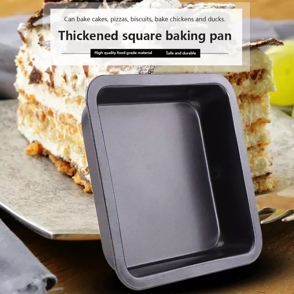 

Bread Cake Pan Toast Bread Mold Cake Muffin Mold Tray Baking Pan Tool Carbon Steel Bakeware Square Kitchen Supplies