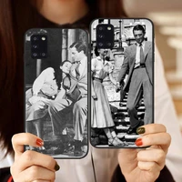 roman holiday movie phone case black color for samsung s21 ultra s20 fe s10 a52 a32 a12 a72 a71 note 20 10 plus cover coque