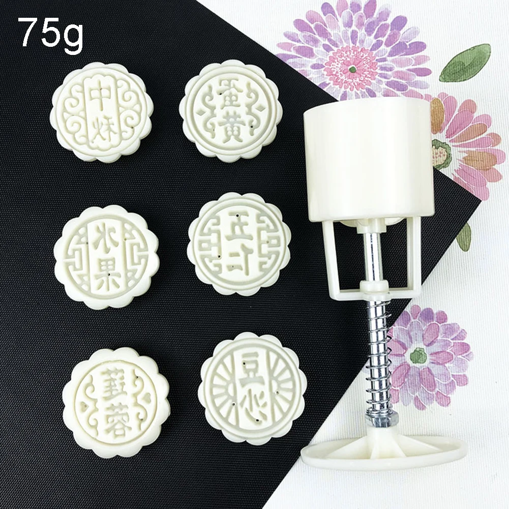 

DIY Mold Mould Kitchen Tools Making White 6pcs/set Mid-Autumn Festival