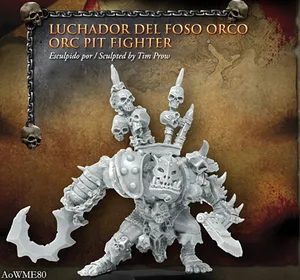 Модельный комплект из смолы Avatars of War 28243 Orc Warrior 28 мм