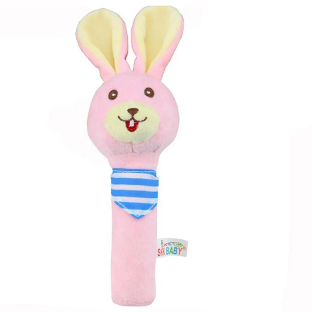 Игрушки для новорожденных детей 0 12 месяцев Мультяшные животные кролик медведь