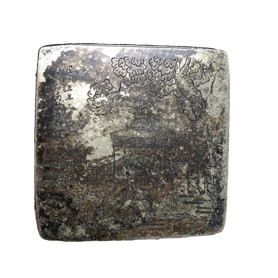 

Медная коробка для чернил Laojunlu, медная коробка для чернил-небольшой предмет для хранения чернил, античная бронза, шедевр, коллекция солдати...