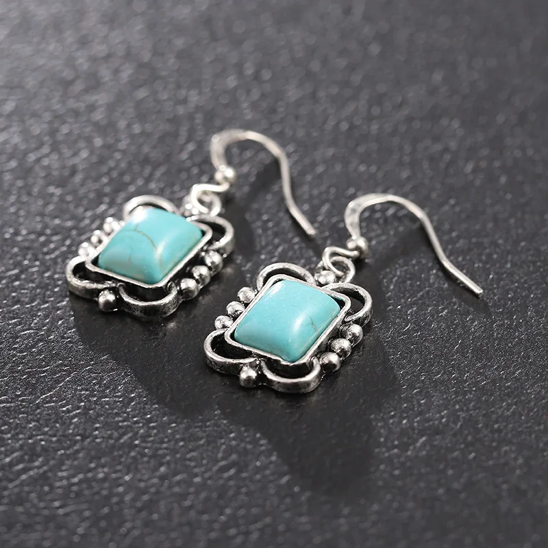 Классические корейские серьги в виде синей сосны модные женские серьги-подвески