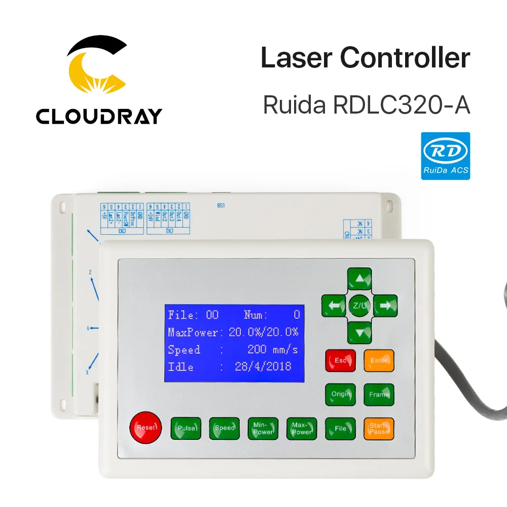 Cloudray Ruida RD RDLC320-A Co2 лазерный DSP контроллер для лазерной гравировальная и режущая машина RD320 320