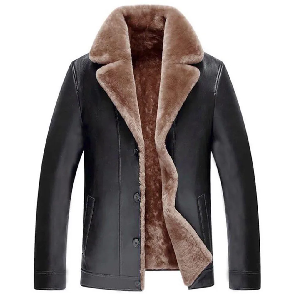 

Mens Leather Jackets Motorcycle Fashion Single-Breasted Buttons Male Vintage PU Coats Biker Faux Leather Jacket Top Outerwear