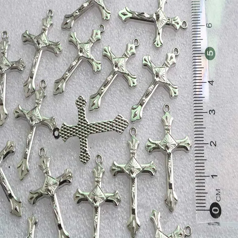 100 шт./подвеска с отверстием для Креста христианское отверстие подвеска крестом