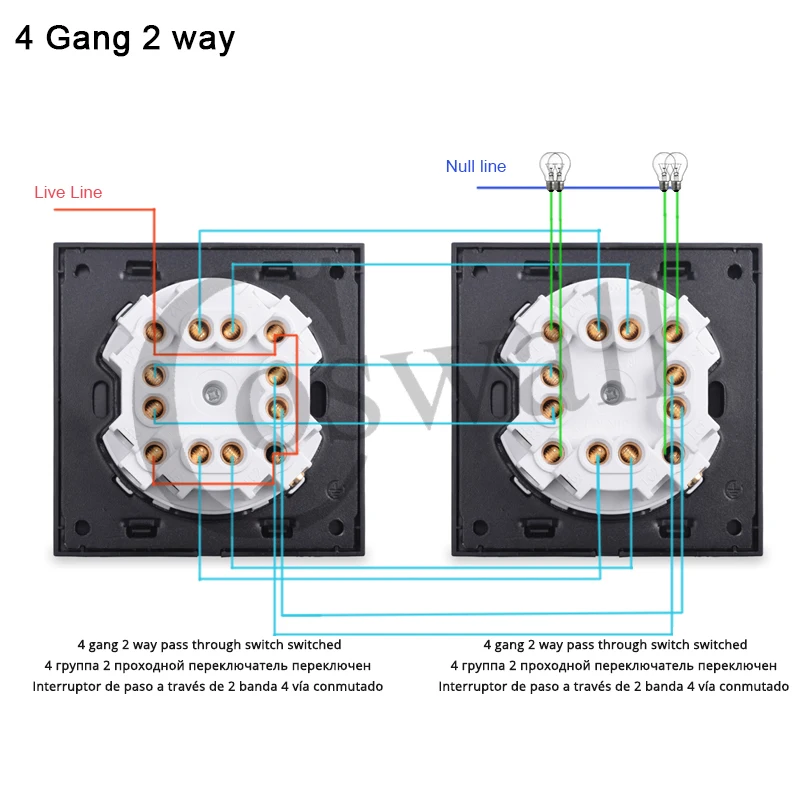 Настенный светильник ель света Coswall переключатель со светодиодным
