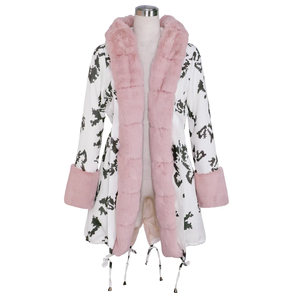 PINK Женские пальто зимняя куртка женская теплая пушистая меховая Толстовка толстое легкое пальто Femme Hiver Kurtka damsk Dames Winterjas BY26 - Цвет: PINK