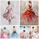 5D алмазная живопись, мозаика, балерина, полноразмерная алмазная живопись, портретная картина стразы, вышивка, искусство, домашний декор