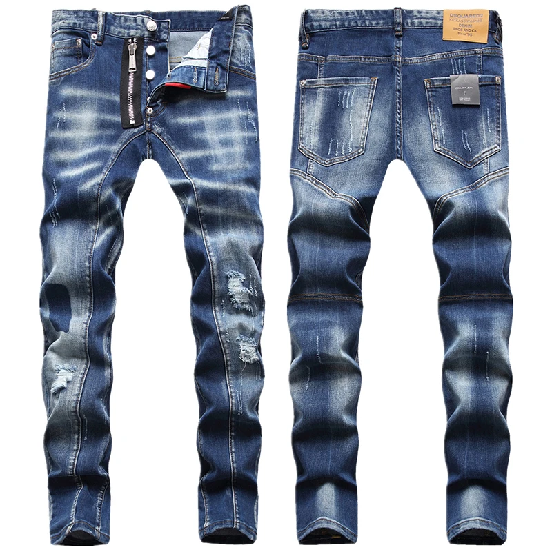 

Джинсы мужские из денима с эффектом потертости, Dsquared2