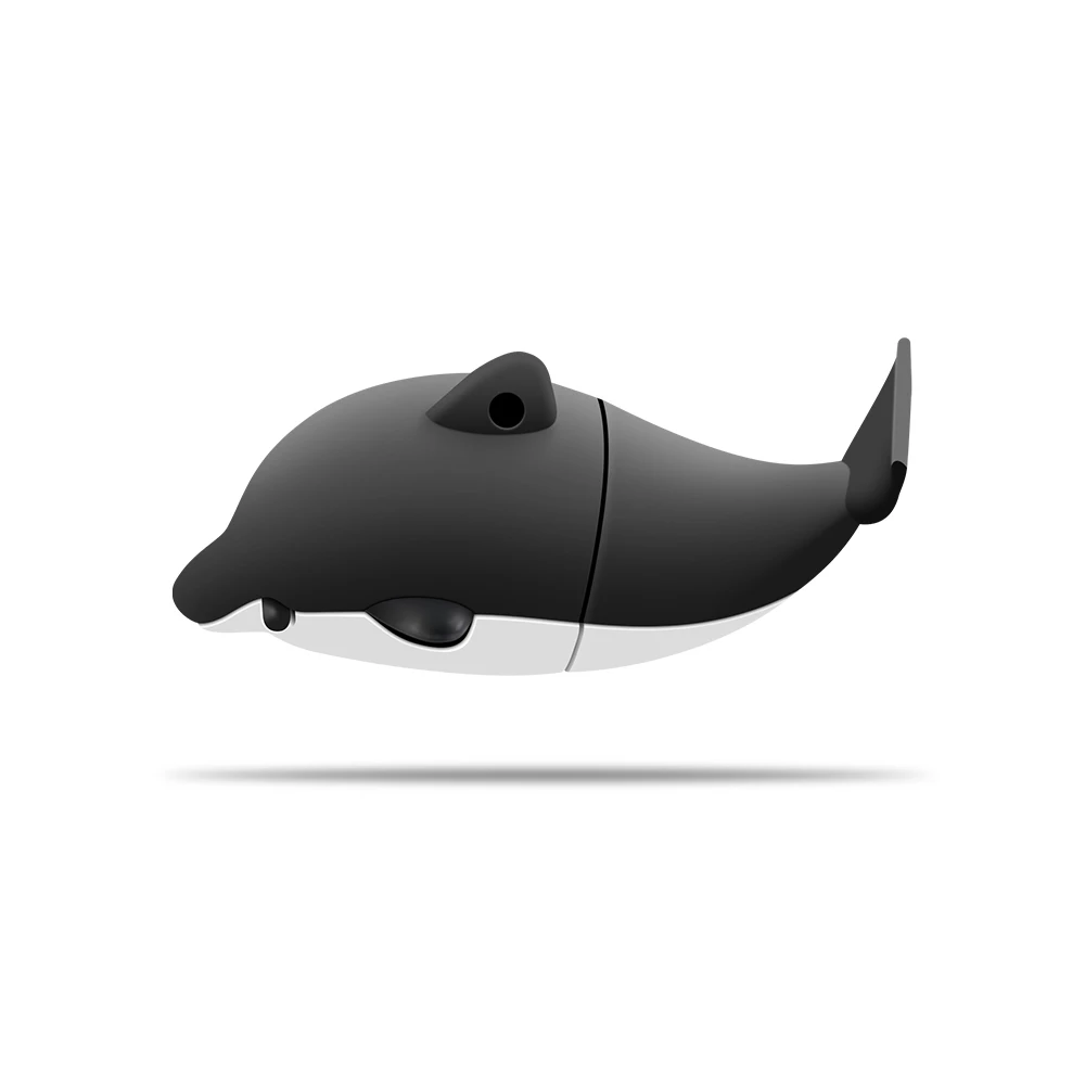 black Новая флешка 32 Гб Techkey флешка для памяти 8 Гб 16 Гб милый Дельфин USB флэш-накопитель 64 ГБ животное Горячая - Цвет: black