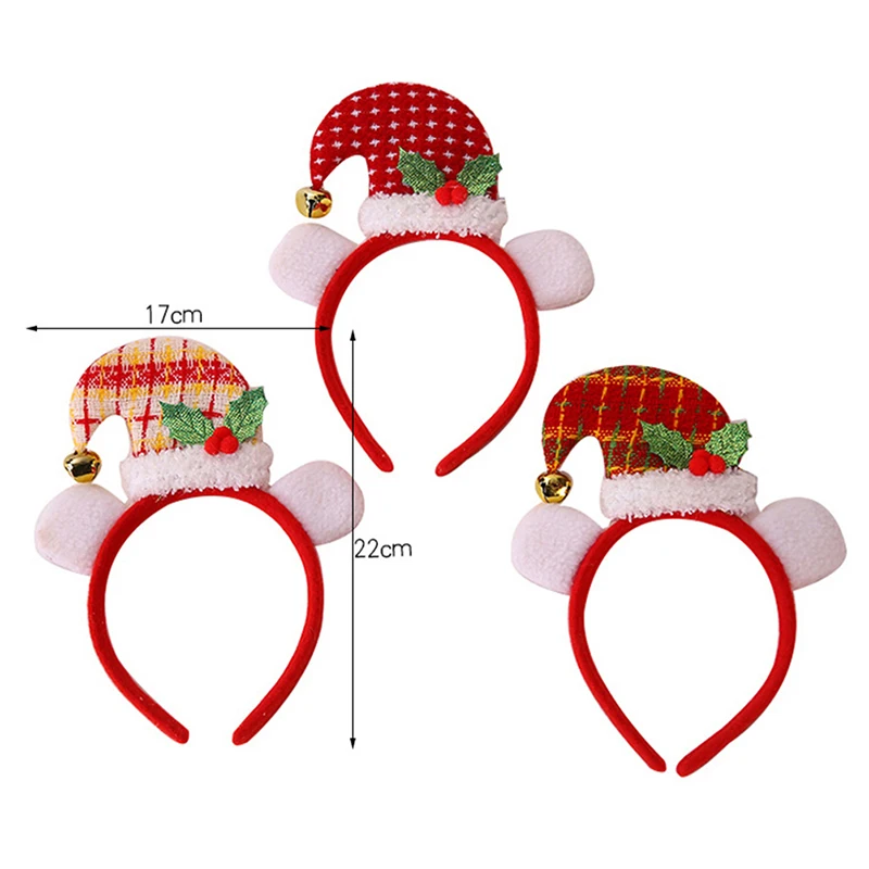 Горячая Распродажа Рождественская повязка на голову Санта Рождественский Декор