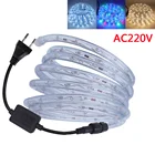 1-25 м светодиодный ная веревка трубка струна белыйтеплый белыйRGB гибсветодиодный светодиодная полоса волшесветильник свет s Открытый водонепроницаемый неоновый свет 220 в ЕС разъем