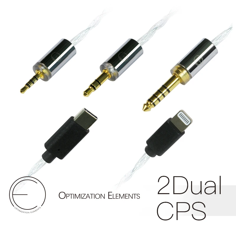 OEAudio 2DualCPS обновленный кабель с серебряной линией 2 5 мм 3 4 разъем Type C|Наушники и