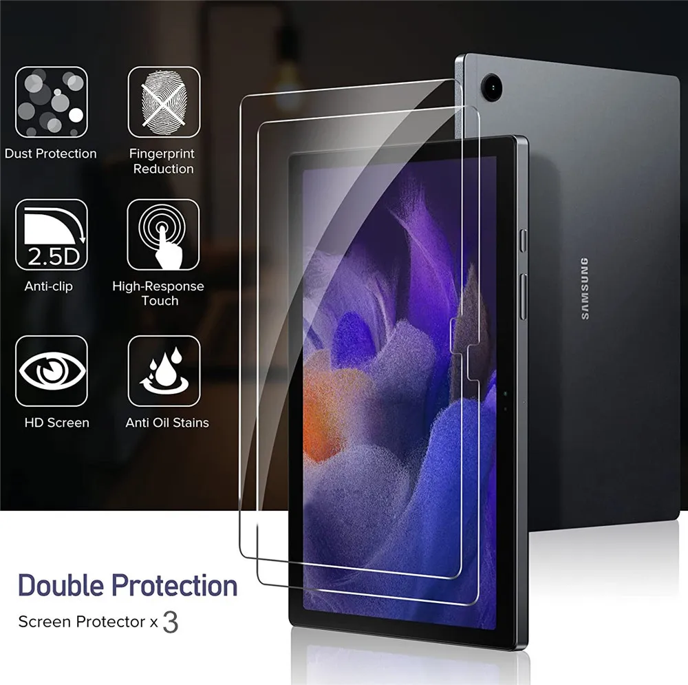 Закаленное стекло для Samsung Galaxy Tab A8 10 5 2021 прозрачная HD-пленка X200 X205 защитные пленки