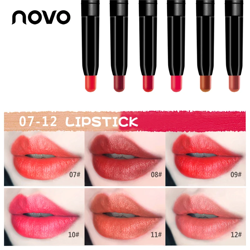 Многофункциональная ручка для макияжа Novo Cosmetics Мерцающие Металлические тени век
