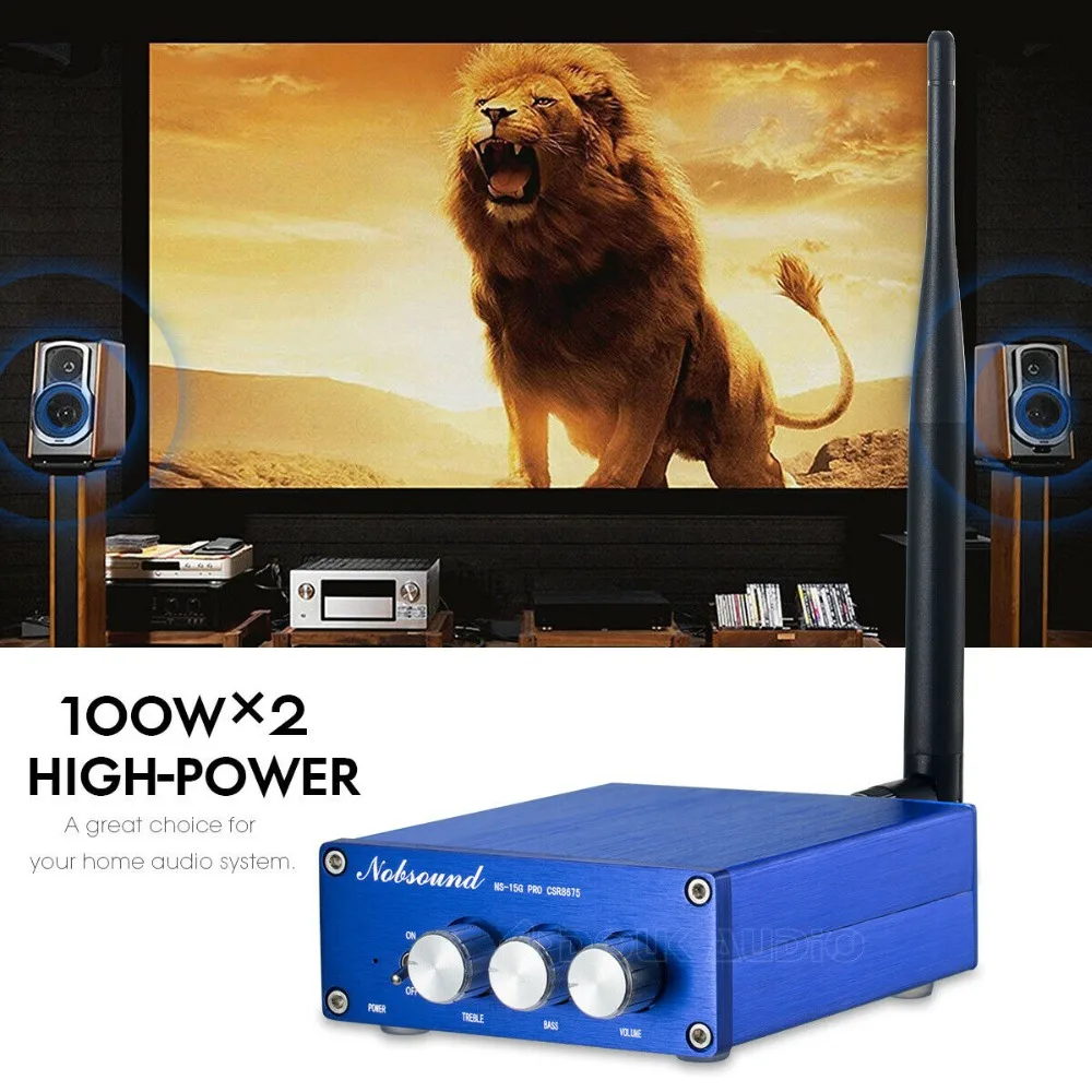 Douk аудио CSR8675 Bluetooth 5,0 цифровой усилитель мощности мини HiFi APTX-HD с декодированием 100 Вт* 2