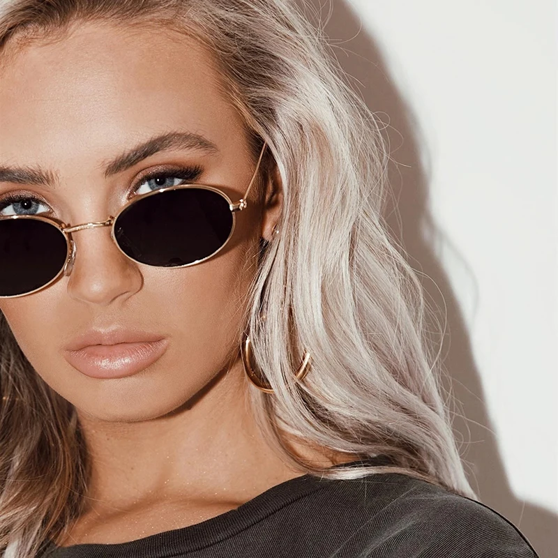 

Oval Polarized Sunglasses Gold Black Shades for Women 2020 New Vintage Metal Outdoor Men Steampunk Sun Glasses Driving Eyewear