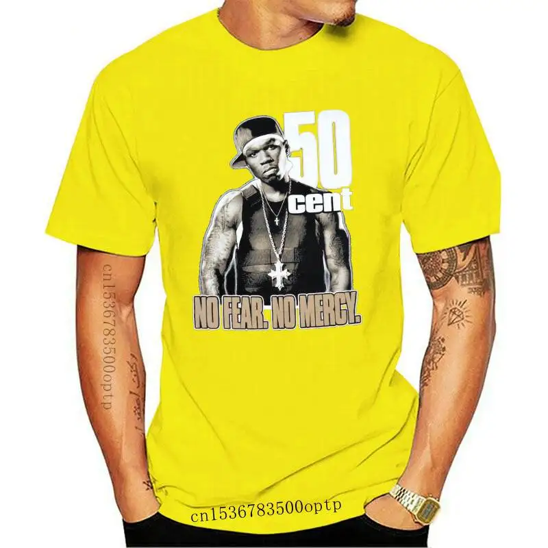 

50 Cent Shirt No Fear No Mercy Get Rich Or Die Tryin American Rapper New Hot