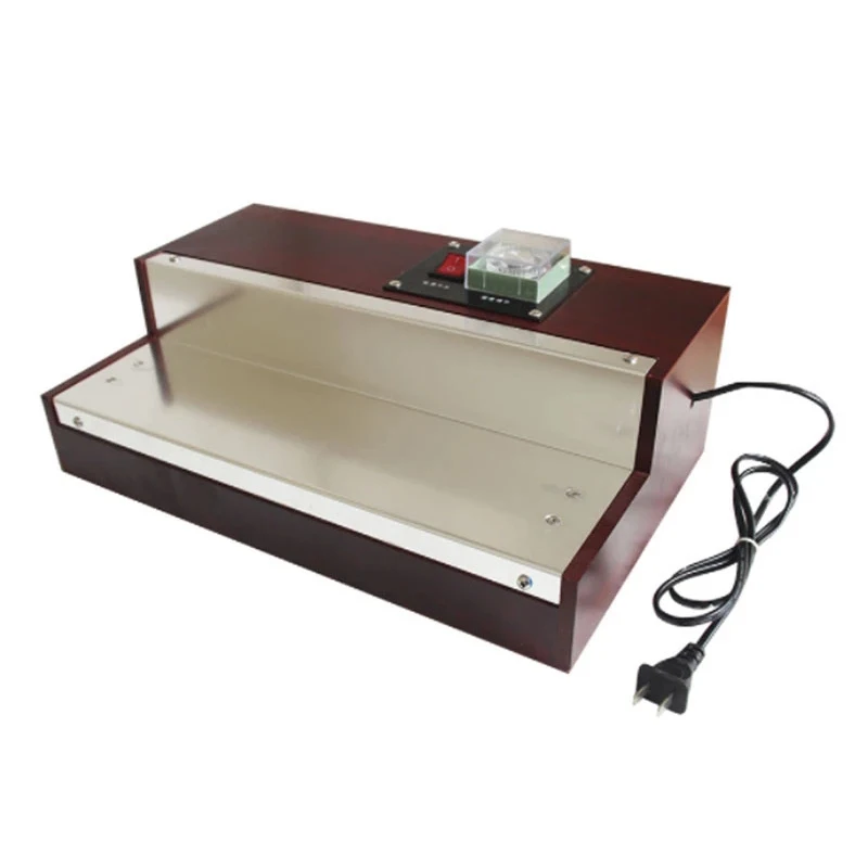 Термоусадочная машина для упаковки пленки для парфюмерной коробки, сигарет, косметики, блока игральных карт и блистерной упаковки.