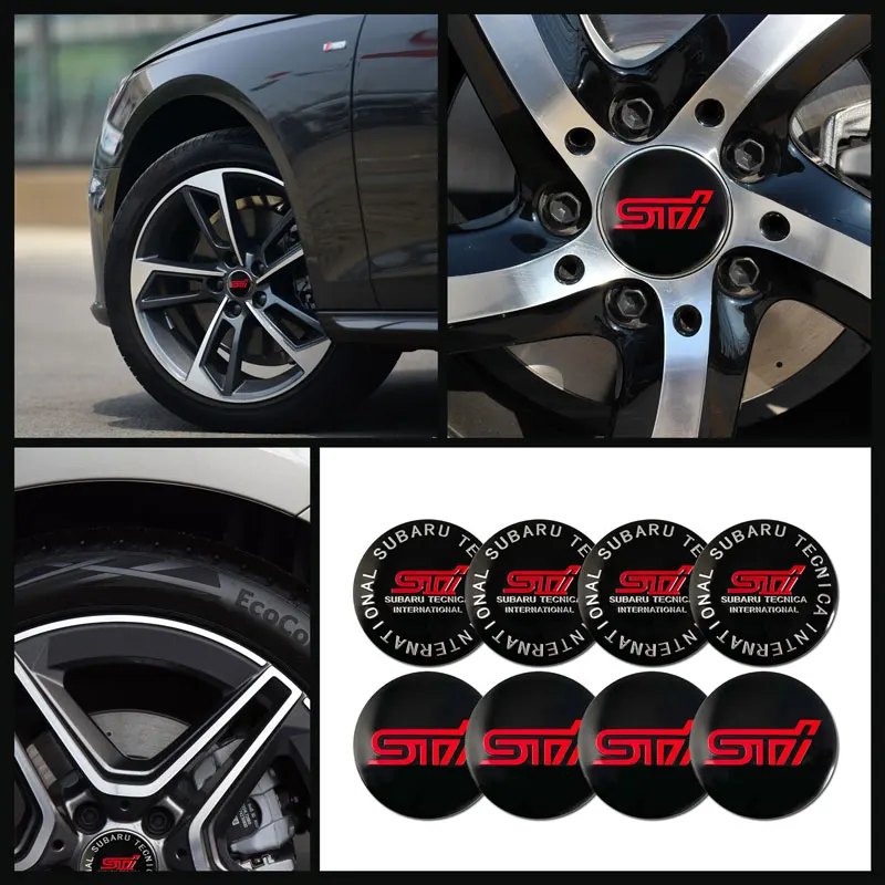 4 шт./лот 56 мм колпачки для центра колеса автомобиля значок эмблема наклейки Subaru XV