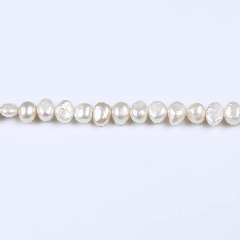 

7-8 мм белый барочный Пресноводный Жемчуг Strand