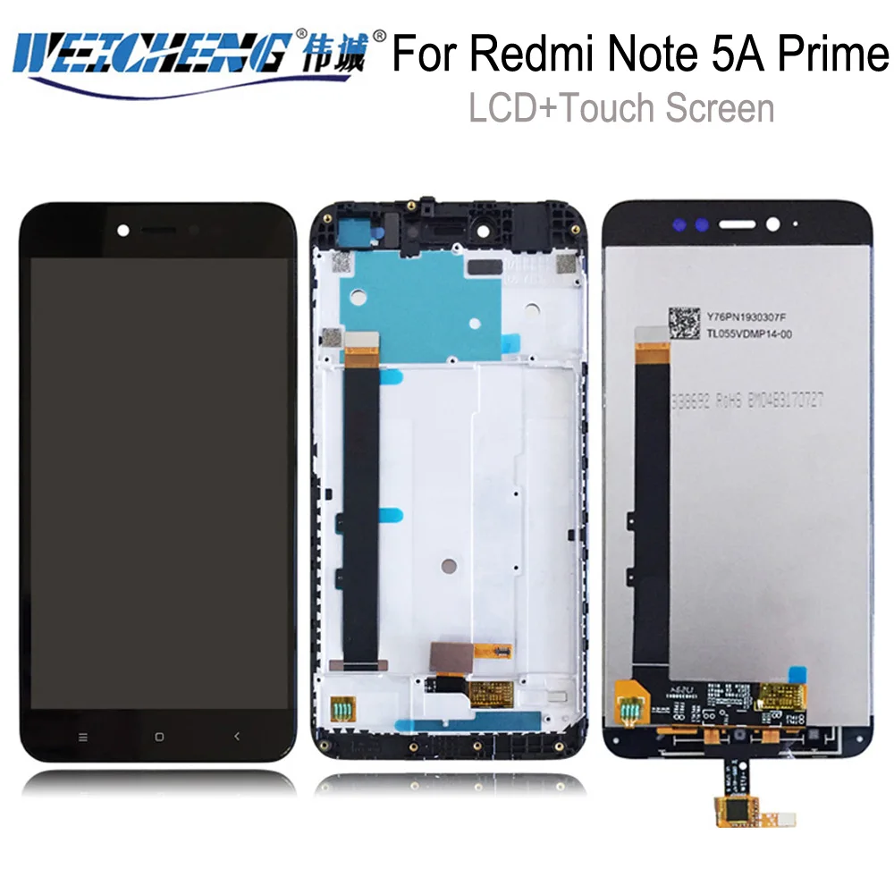 Для Xiaomi Redmi Note 5A Prime ЖК дисплей + сенсорный экран в сборе с рамкой для Prime|Экраны