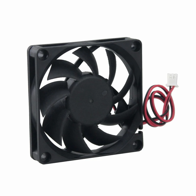 100 шт. Gdstime 2Pin 7 см 70 мм охлаждающий вентилятор 70x70x15 7015s 5V DC бесщеточный осевой