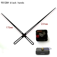 100pcs 12888 round hole high torque movement sweep 6mm screw axis quartz movement with 90128black hands diy clock kits