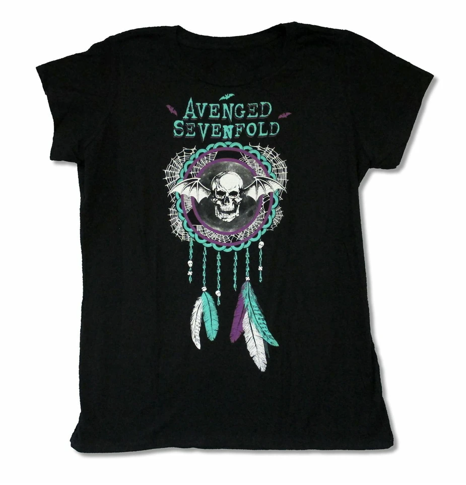 Avenged Sevenfold Dreamcatcher/черная футболка для девочек Новая с графическим рисунком
