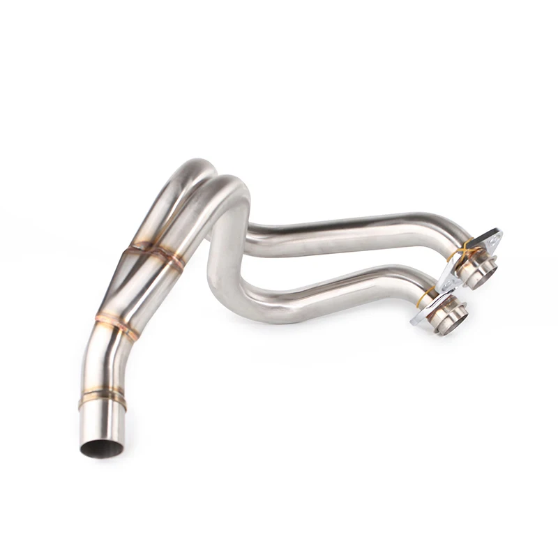

For Kawasaki ER6N Ninja 650F/R EX650F Full Exhaust Pipe System Header Front Mid Link Pipe Moto Steel Vent Pipe Slip on 2012-2016