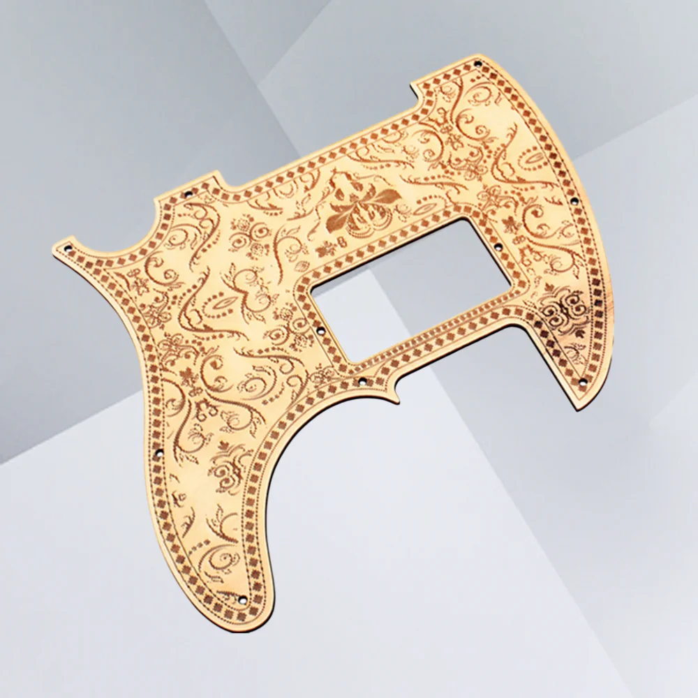 

Electric Guitar Pickguard Maple Wood Te Le Caster Guitar ASH Pickguard Scratch Plate (Khaki)