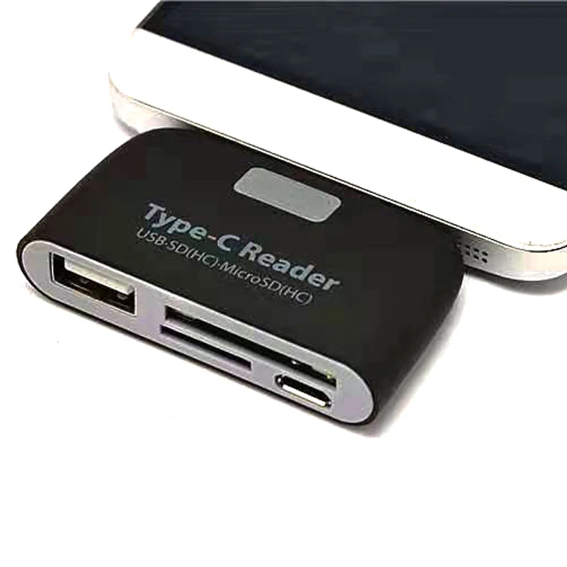 USB 3 1 type C считыватель карт OTG карта памяти адаптер USB-C Поддержка TF Micro SD для Mac-book ПК