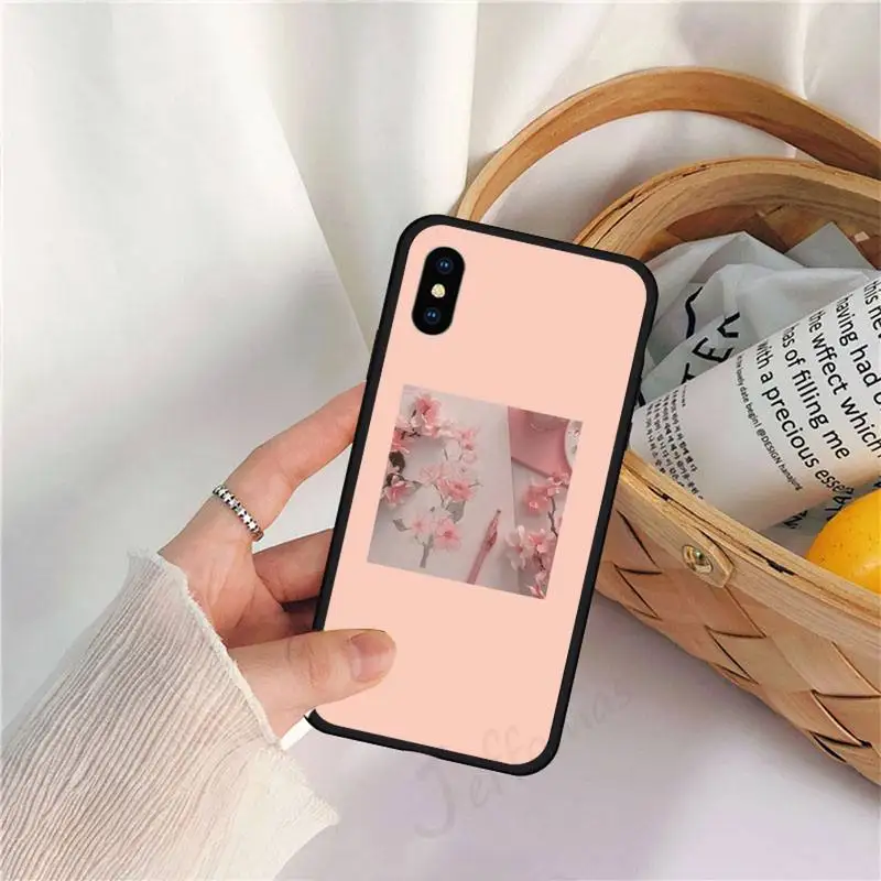 

Aesthetics landscape flower sea pattern Phone Case for iPhone 11 12 mini pro XS MAX 8 7 6 6S Plus X 5S SE 2020 XR