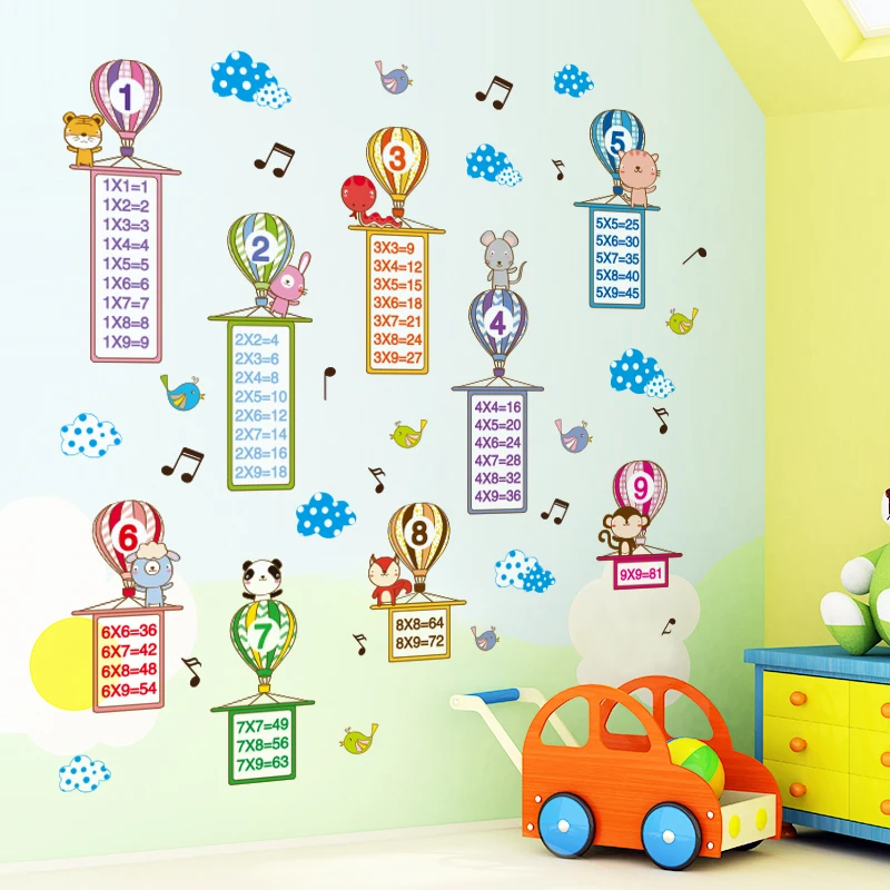 Цветные воздушные шары [shijuekongjian] наклейки на стену сделай сам Мультяшные