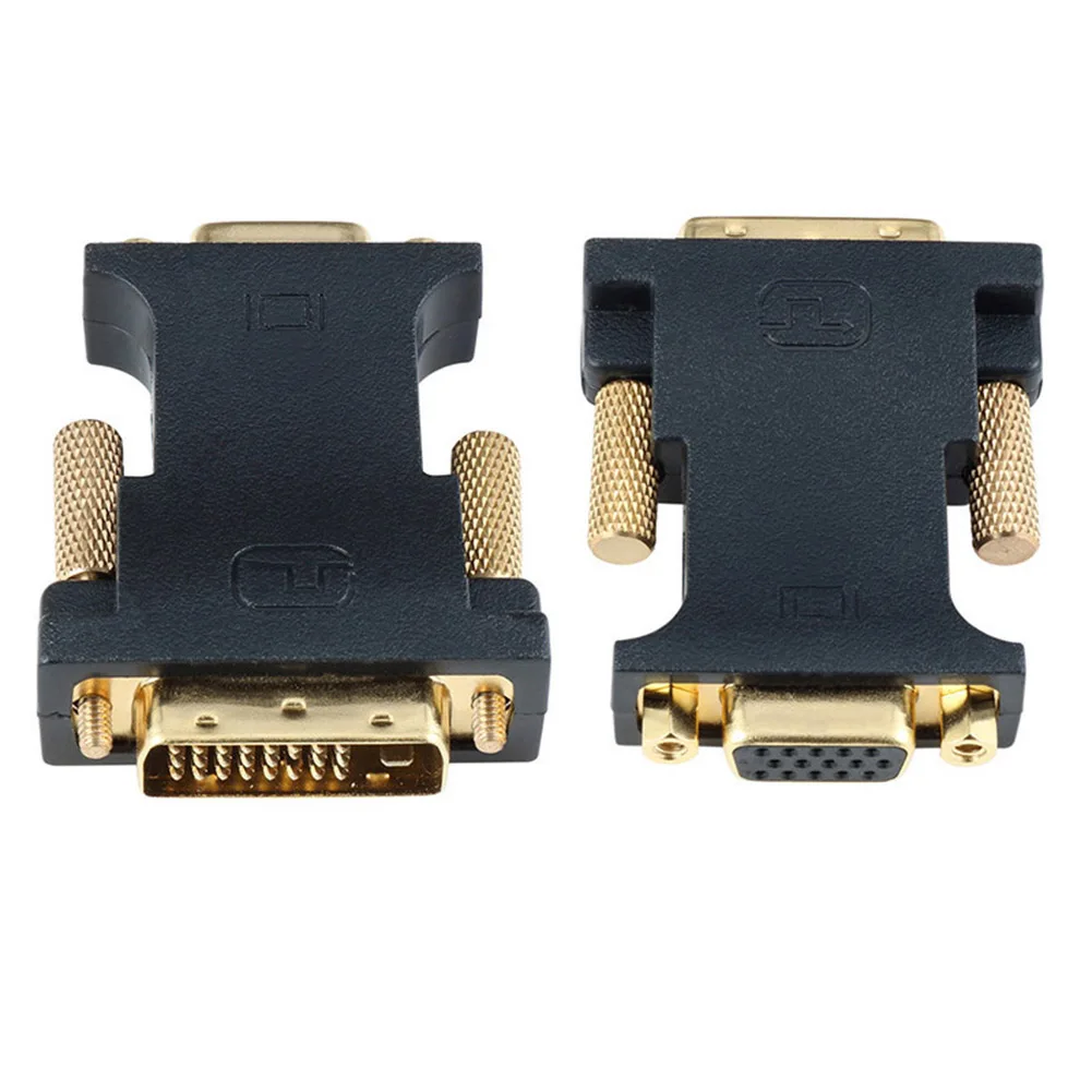 High Quality DVI-D 24+1 Male to VGA 15Pin HDTV Female Monitor Adapter Connector Flat Cable |