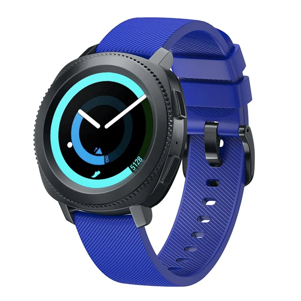 Спортивный ремешок для Samsung gear band port классический 20 мм силиконовый браслет correa