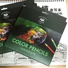 Цветные карандаши, экологически чистые, дневные картонные коробки для рисования со свинцовым покрытием и картонные коробки 121824364872 цветов