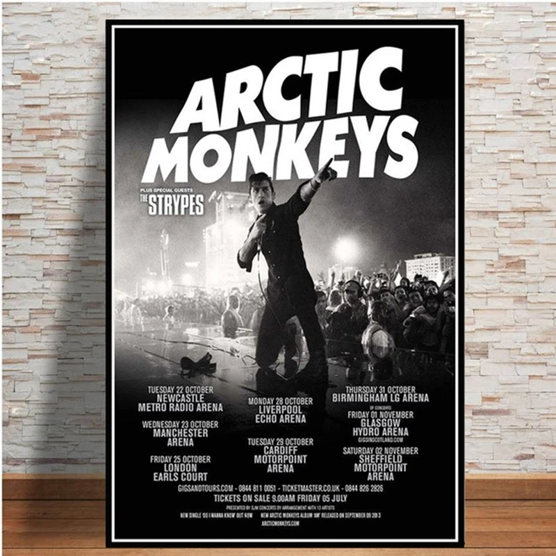 

Arctic Monkeys Posters and Prints Singer Band Rock and Roll Canvas Picture for Wall Decoration Hip Hop Figure Paintings