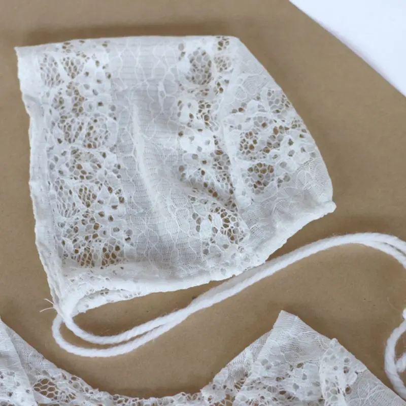 Новинка Детская одежда для фотосъемки Кружевная Одежда новорожденных Шляпа