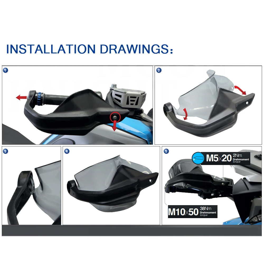 

For BMW F900R F900XR Handguards Heightening film Windshield Motorcycle Accessories F900 R/XR F 900R/900XR