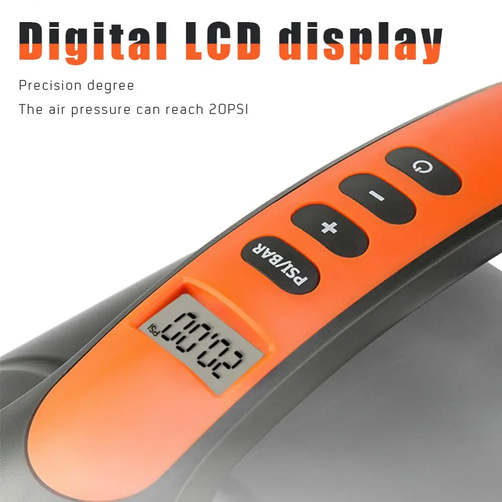

20 Psi Car Boat Electric Air Pump Pressure High Speed Intelligent Dual Stage For Boat Airbed