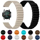 Ремешок магнитный для HUAWEI WATCH 3 GT 2 46 мм 42 мм, кожаный браслет для наручных часов HONOR ES GS Pro Magic, 20 мм 22 мм