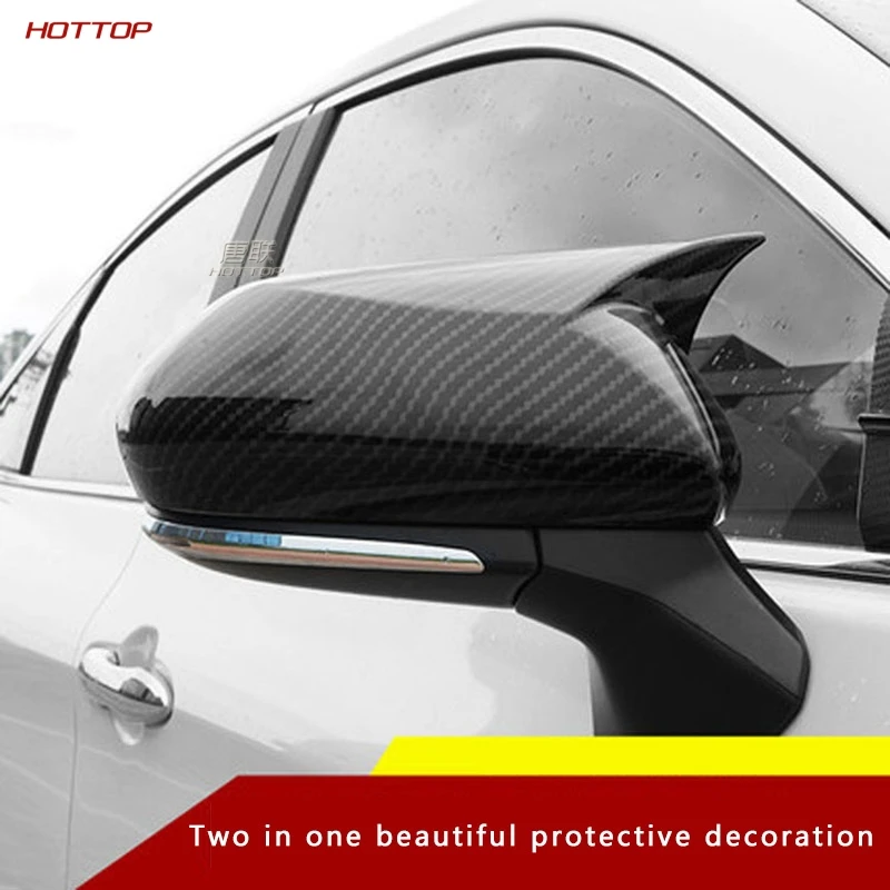 For Toyota CHR Camry Prius Avalon 2019 2020 Ox Horn Rearview Mirror Housing Rearview Mirror Cover Side Mirror Mirror Retrofittin