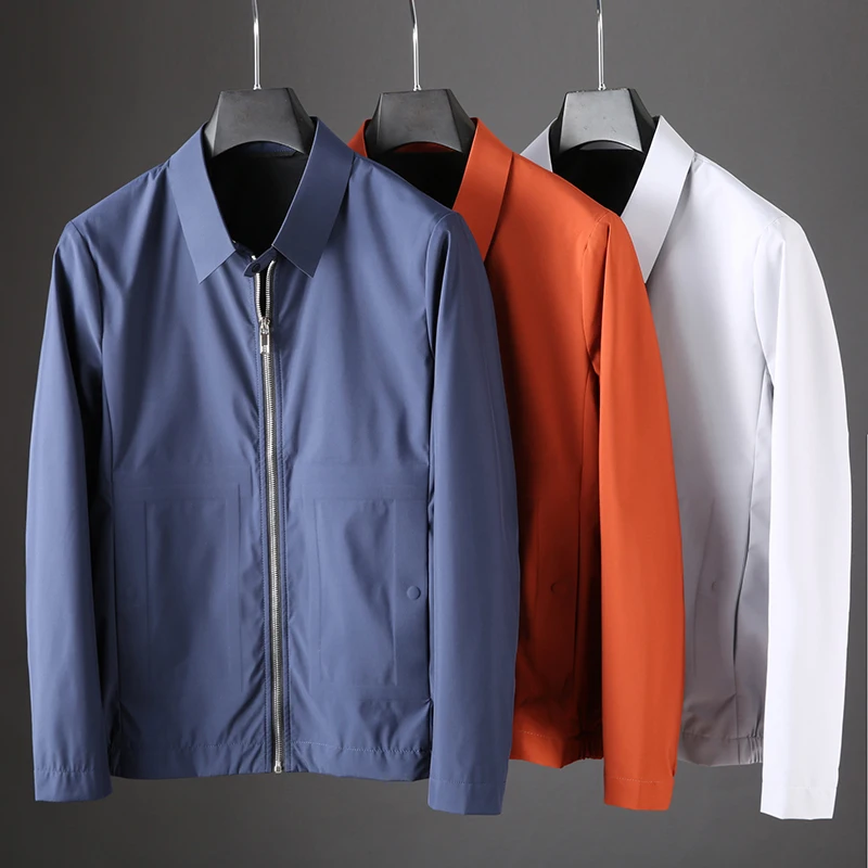 JSBD брендовая Осенняя мужская куртка с отворотом технология клея ветрозащитная