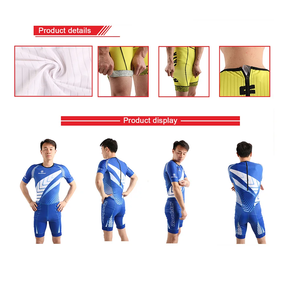 Профессиональный костюм для скоростного катания на коньках оригинальные синие