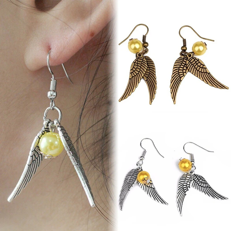 Ювелирные изделия из фильма Золотой снитч серьги HP Индивидуальные Женские