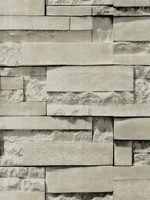 gray stone bricks 3d self adhesive wallpapers vintage retro vinyl wall stickers home decor living room bedroom contact paper