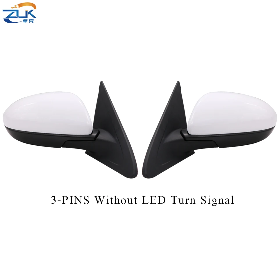 3-PINS ZUK 2 предмета внешний боковые зеркала заднего вида для MAZDA 3 BL 2009 2010 2011 2012 2013 седан хэтчбек 3-контактный без светодиодный 7-шпильки с светодиодный - Цвет: 3-PINS
